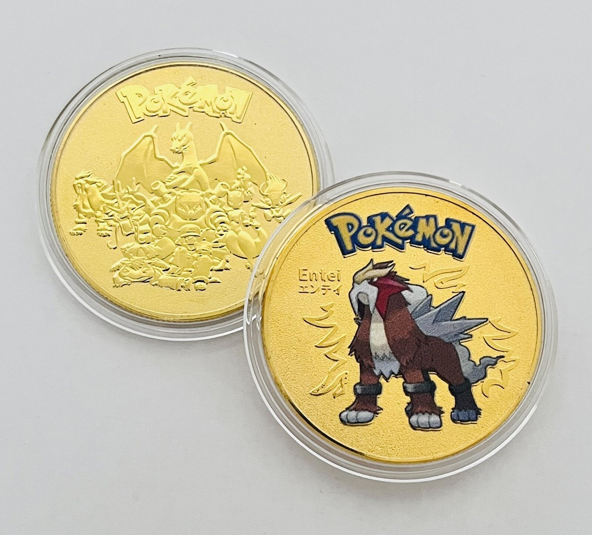 ポケモンカードゲーム WCS gold coin Pokemon Collectable Rare Gold Coins Pokemon Card Collectors Gift 5