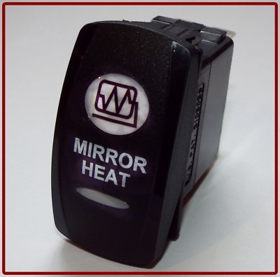 CARLING TECHNOLOGIES V1D1 AUXILIARY MIRROR HEAT SWITCH 4 PIN WHITE LIGHT RV FORD