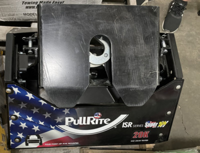 PULLRITE 2100 20K FIFTH WHEEL HITCH FOUR POINT RAIL MOUNTED TRAILER