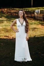 White Satin Gown