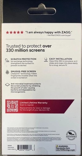 ZAGG Verre InvisibleShield 360 Samsung Galaxy Watch6 (40mm) Protection écran - Photo 2 sur 2