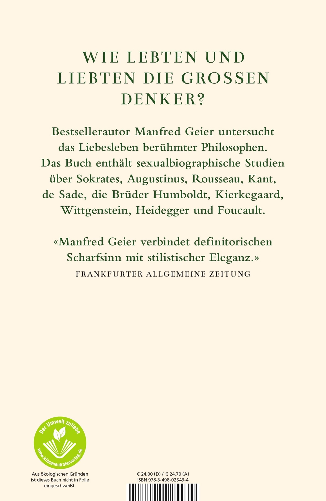 Thumbnail - Die Liebe Der Philosophen | Geier, Manfred
