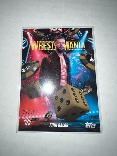 2025 Topps WWE World Wrestlemania 41 Exclusive Gold Finn Balor 22/50 /50