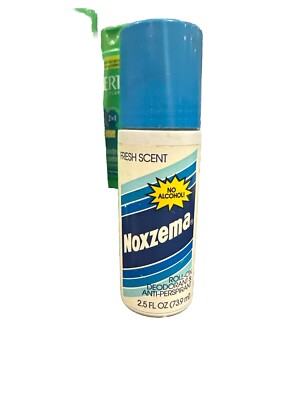 Noxzema Roll on Deodorant Fresh Scent No Alcohol 2.5 Oz. Vintage 1991 Fast Ship