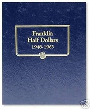 "WHITMAN CLASSIC" ALBUM 9126 FRANKLIN HALF DOLLARS 1948-1963  W/FREE SHIPPING!!!