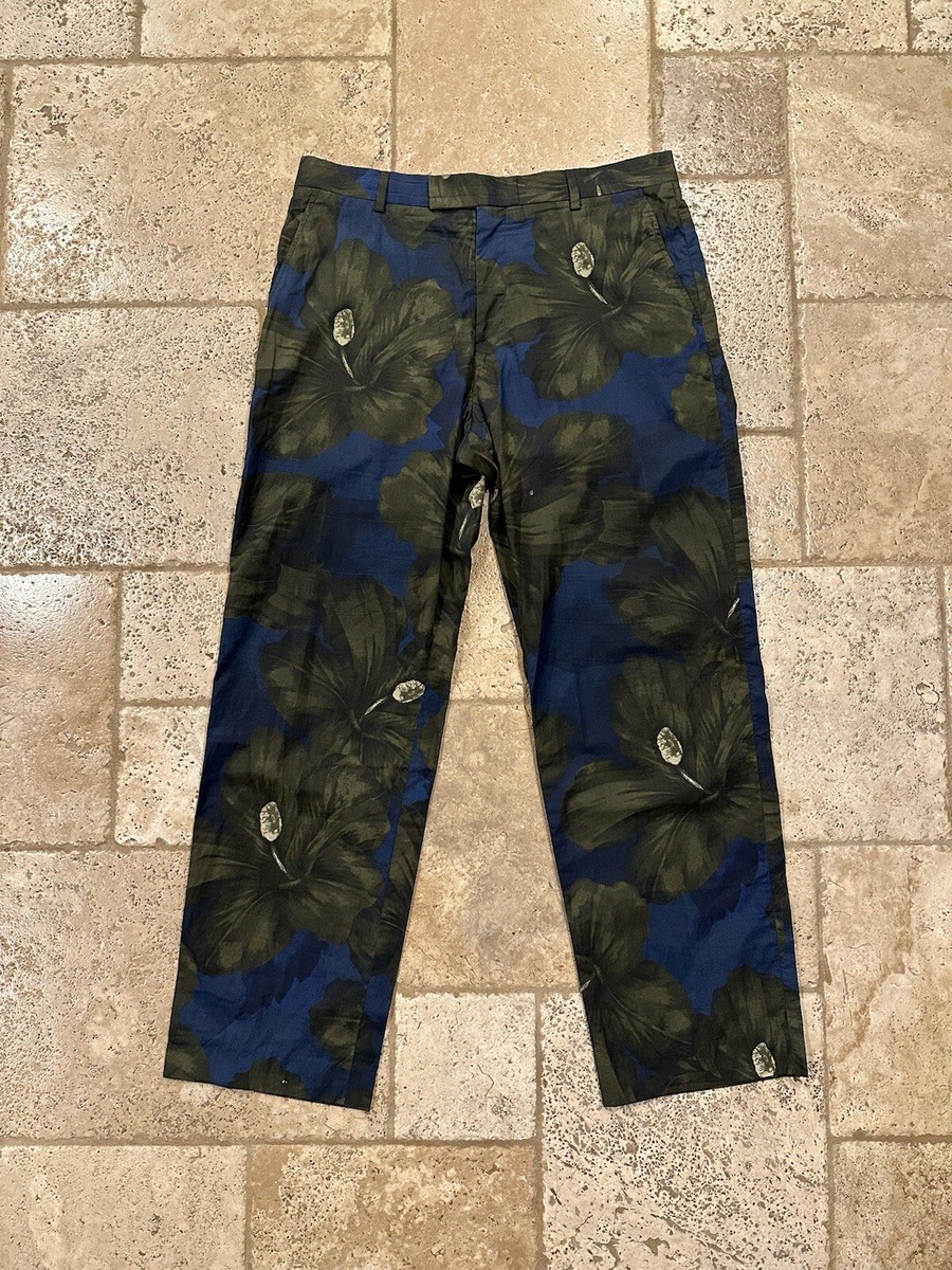 Dries Van Noten Floral Tapestry Wide Leg Trousers Pants | eBay