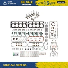 Full Gasket Set Intake Exhaust Valves Fit 04-14 Chevrolet GMC Buick 4.8 5.3