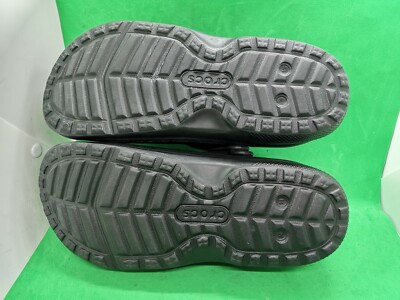 Crocs Iconic Comfort Black Silnon Mule Black Mens Size 11 | eBay