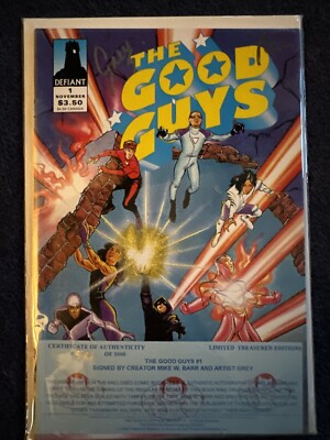 The Good Guys #1 Signed By Jan Childress (Defiant November 1993)