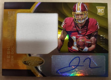 2018 Panini Certified JOSH DOCTSON Redskins ROOKIE AUTOGRAPH & JERSEY Swatch /25
