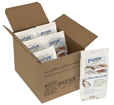 PURUX Luftentfeuchter Granulat 3,6kg 6x 600g Entfeuchter nachhaltig verpackt
