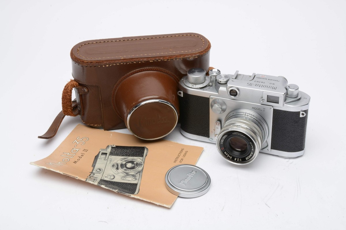 Minolta 35 Model II 35mm rangefinder Camera w/Chiyoko 50mm f2.8