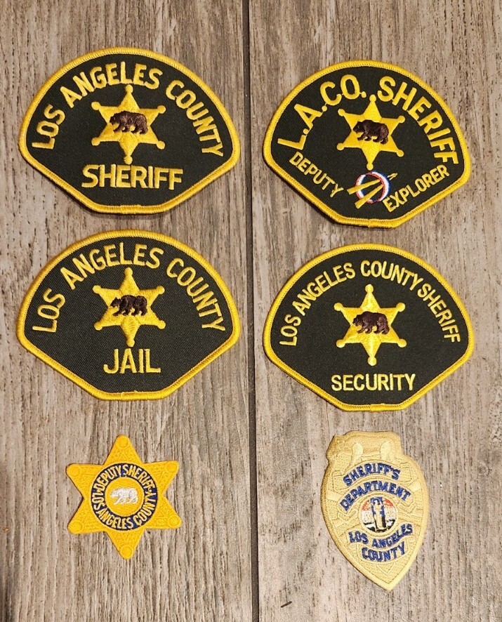 ロサンゼルス郡シェリフ パッチ Amazon | ポリスバッジ LASD ロサンゼルス郡保安局 保安官