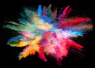 YYTDY 7x5FT bunte Bokeh Hintergrund auf schwarzer Bokeh Wand Geburtstag Hintergrund Fotog