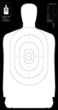 (100) B-27(REV) 50 Yard Silhouette Target [24" x 45" Reversed]