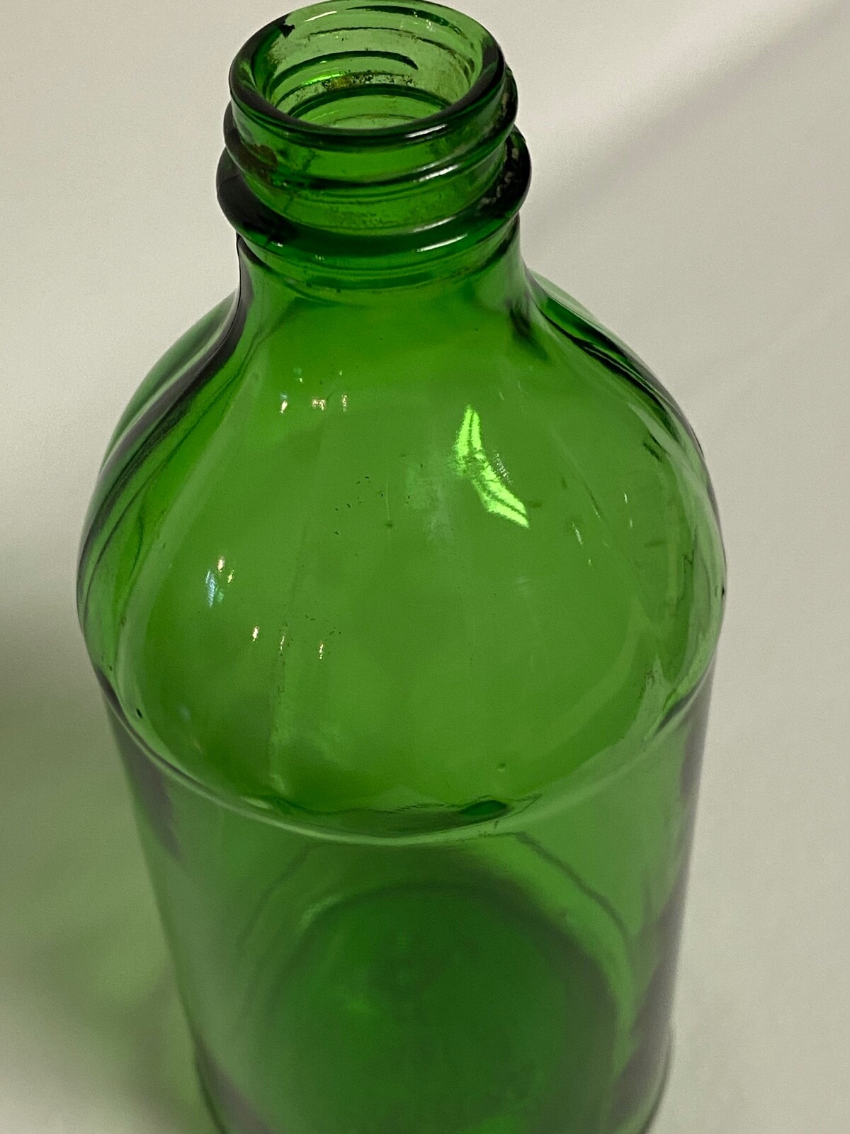 Owens Illinois Duraglas Green Glass Bottle eBay