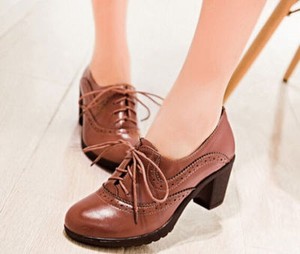 brogue heels womens