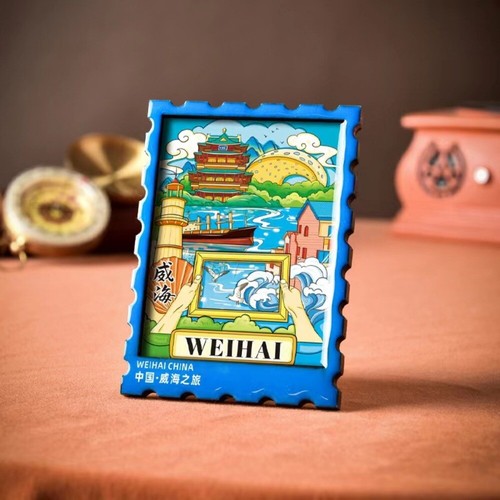 Stamp Style Wooden Fridge Magnet Refrigerator Sticker China Tourist Souvenir hot - Picture 38 of 43