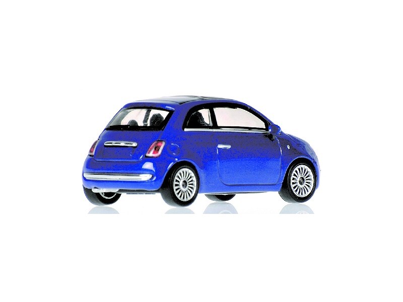 MODELLINO FIAT 500 BLUE METALLIC 2007 IN METALLO MINICHAMPS