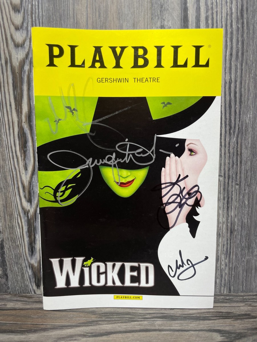 WICKED, CAST SIGNED, PLAYBILL, MARCH 2017, GERSHWIN THEATER | eBay