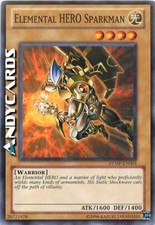 ELEMENTAL HERO SPARKMAN • (Sparkman Eroe Elementale) • Comune • RYMP EN003 • Unl