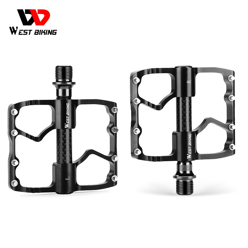 WEST BIKING Bicycle Pedals Carbon Fiber Axle Bearing Road Bike