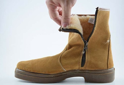 Bota Huron Cremallera. Color Natural. Mod. 090. Piel Serraje Fabricado en  España | eBay
