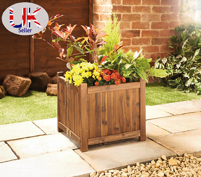 Square Box Outside Square Wooden Box Garden