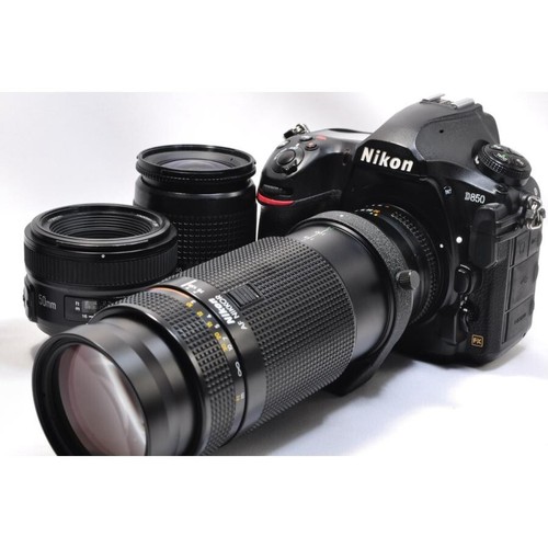 Nikon D850 Single focus, Standard and Ultra-telephoto triple lens set From Japan - Picture 2 of 9