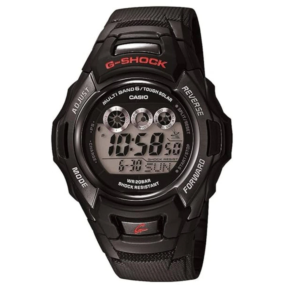 Casio Men's Watch G-Shock Black and Grey Digital Dial Resin Strap GWM530A-1