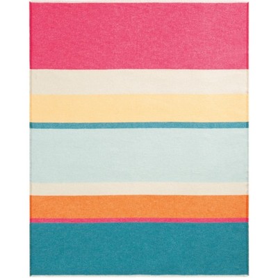 BIEDERLACK Happy Stripe Plaid Wohndecke Sofadecke Couchdecke Sommer 130 x 170 cm