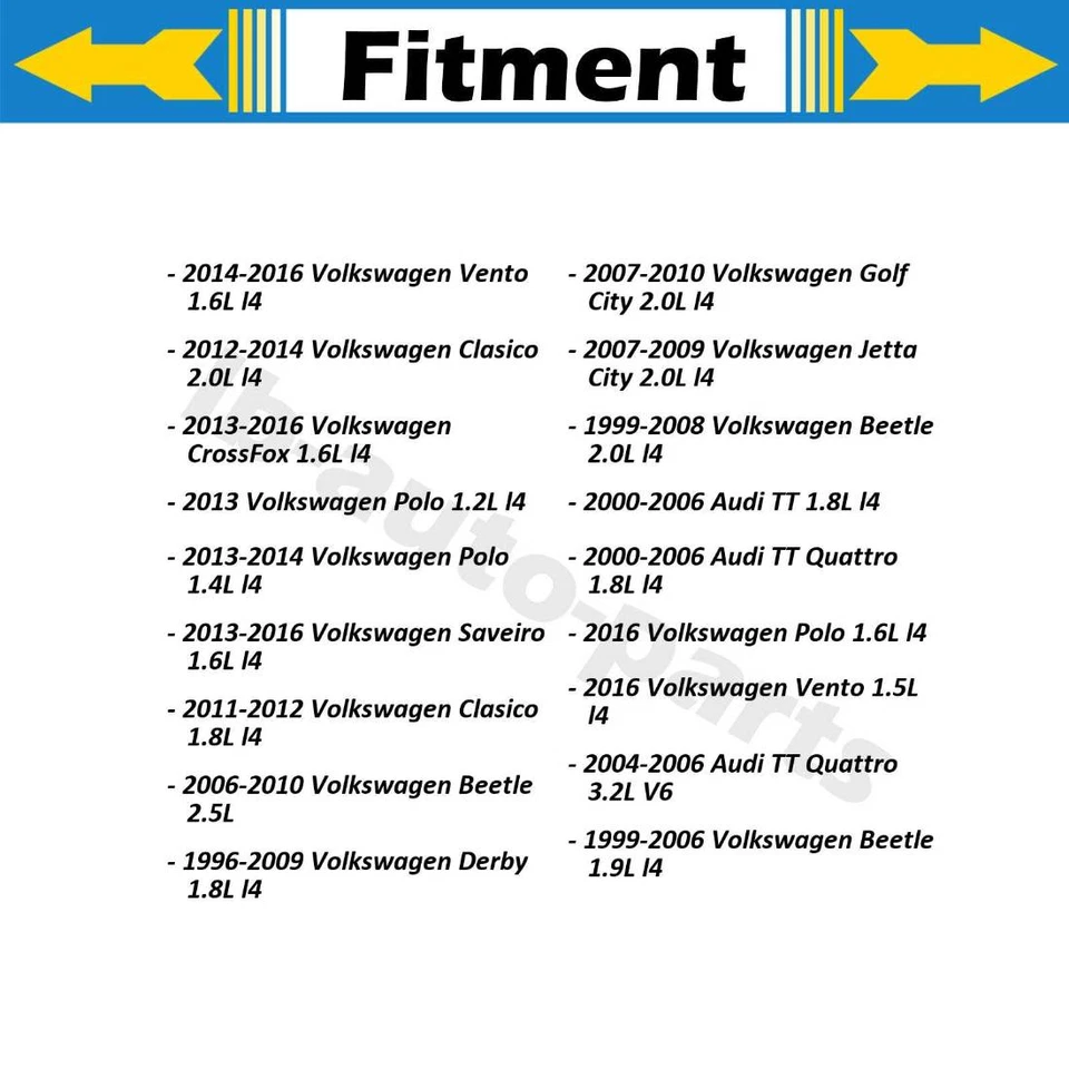 Задний внутренний тормозной шланг 2x для 2011-2012 Volkswagen Clasico 1,8 л - Изображение 2 из 4