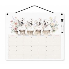 Boxer White Dry Erase Calendar Board