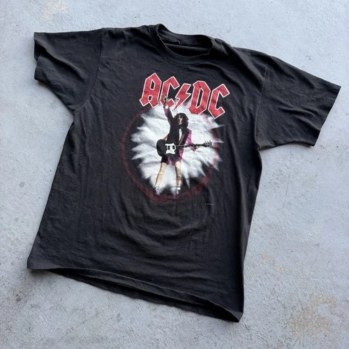ACDC 88 Tour Shirt Size Large Single Stitch Made In Vintage vintage concert t-shirt, vintage, size L, single stitch, B+ condition