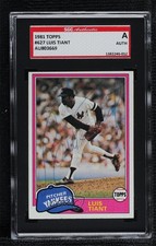 SGC Authentic 1981 Topps Luis Tiant #627 Authentic Auto 1m8