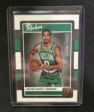 2017-18 Panini Donruss The Rookies Press Proof Jayson Tatum #3 Boston Celtics