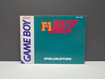 F-1 RACE NINTENDO GAME BOY CLASSIC ANLEITUNG HANDBUCH INSERT MANUAL BOOKLET