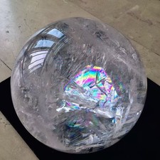 191.4LB Natural Clear Quartz Sphere Mineral Specimens Healing+stand