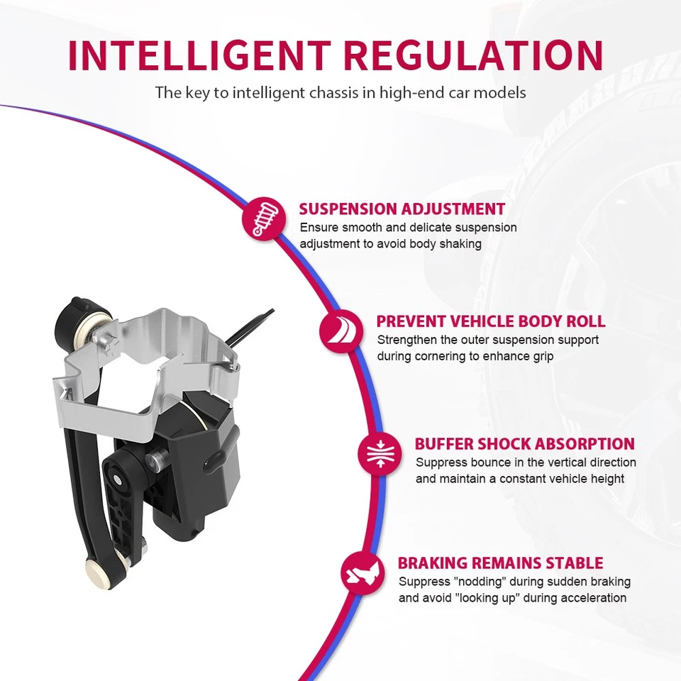 Front Ride Height Level Sensor for Audi A4 2004-2009 A4 Quattro Seat Exeo - Image 3 of 4