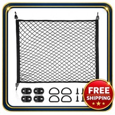 Cargo Net For Suv Trunk 32x24 To 63x43 Elastic Mesh Cover Stretchable