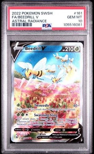 PSA 10 Beedrill V Secret Illustration Rare #161 2022 Astral Radiance 127011862