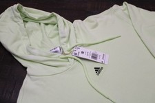 Adidas Hoodie Mens Medium Green Fleece Pullover Kangaroo Pocket Logo Athletic