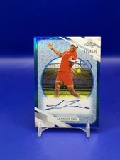 2026 Topps Chrome Tennis Learner Tien Blue Refractor On Card Auto /150 #AT-LTN