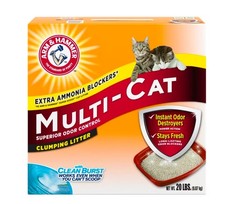 Arm & Hammer multi Cat litter 20lbs 1.04 per pound