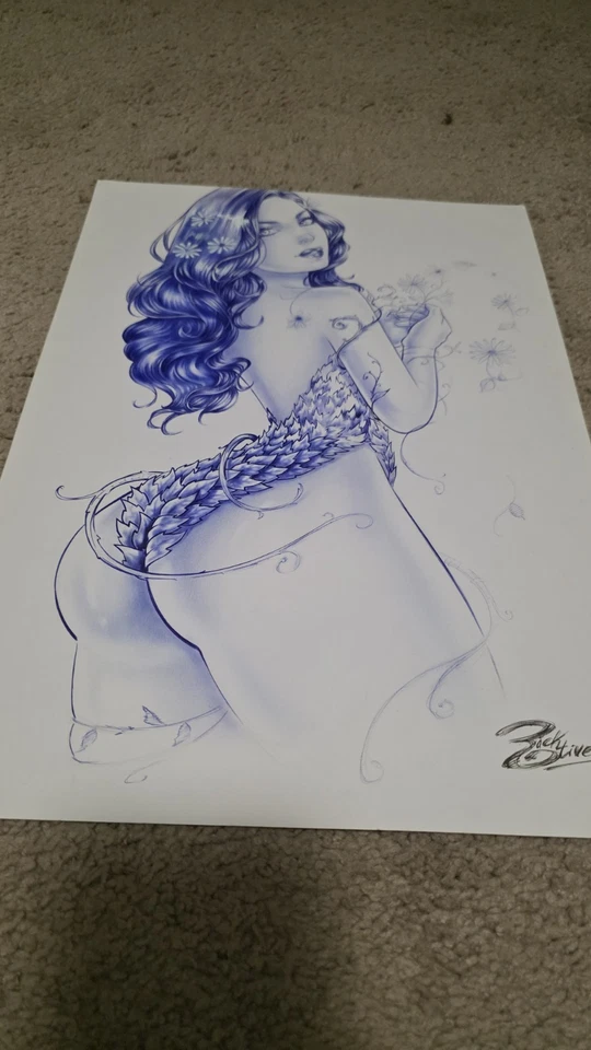 Obra de arte sexy original DC Comics Hiedra venenosa Batman THICC Foto 4 de 4