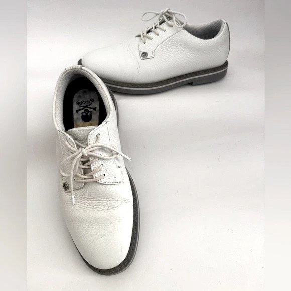 G/FORE Men's Collection Gallivanter Pebble Golf Shoes, Snow Monument, Size 7 - Image 3 of 4