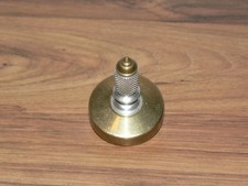 Hand turned and pressed Brass and Aluminum spinning Top ceramic ball