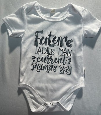 Future Ladies Man Current Mama s Boy 3-6 Month Baby Bodysuit  Baby Shower