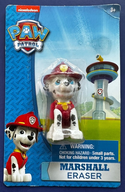 PAW PATROL MARSHALL ERASER! NIP FROM 2018!