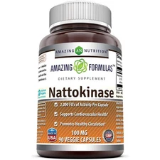 Amazing Nutrition Amazing Formulas Nattokinase 100Mg 90 Capsules